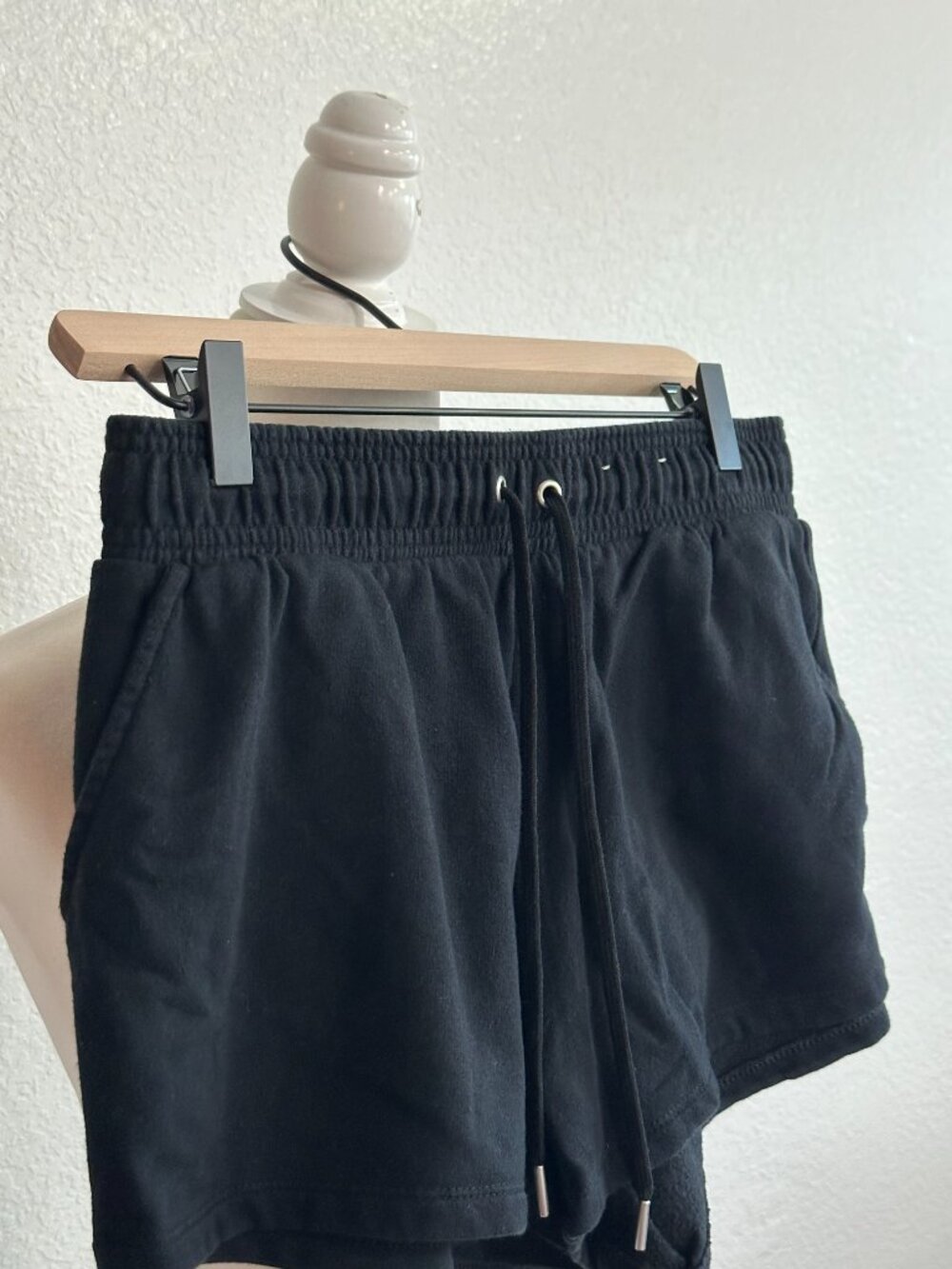 Auden Black Lounge Shorts Women’s Medium Drawstring Elastic Waist Comfy Casual S - Picture 3 of 6